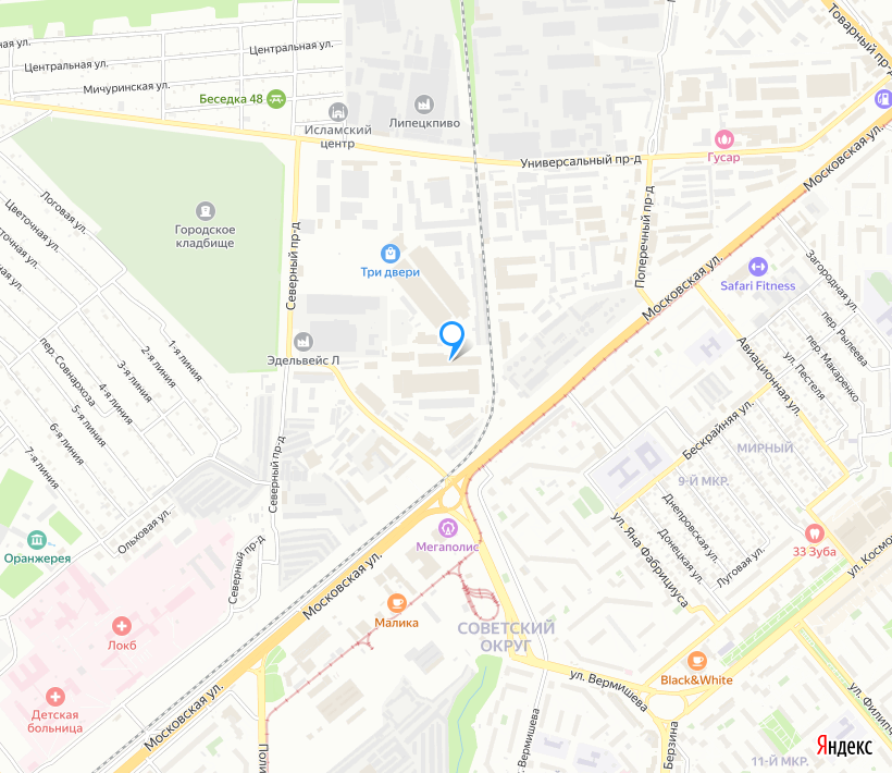 Карта торговых объектов